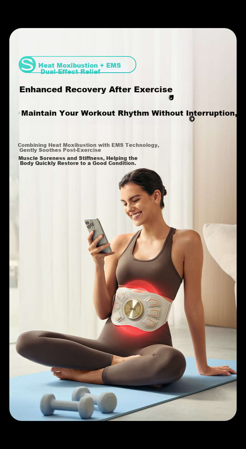 SKG K7 Upgraded Fat Shaker Waist and Abdomen Massager Slimming Belt Abdominal Muscle Stimulator Fat Burning Device 7