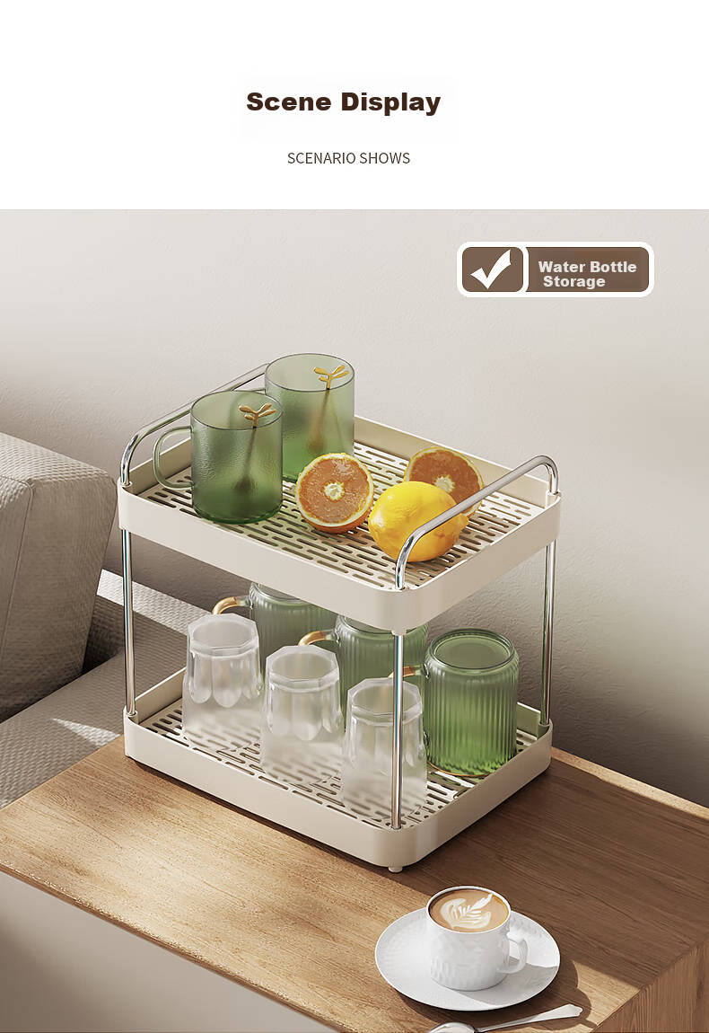 Shuaishi Draining Cup Rack Storage Rack Glass Cup Holder Cup Cabinet Tea Cup Red Wine Glass Holder Home Living Room Cup Tray 3