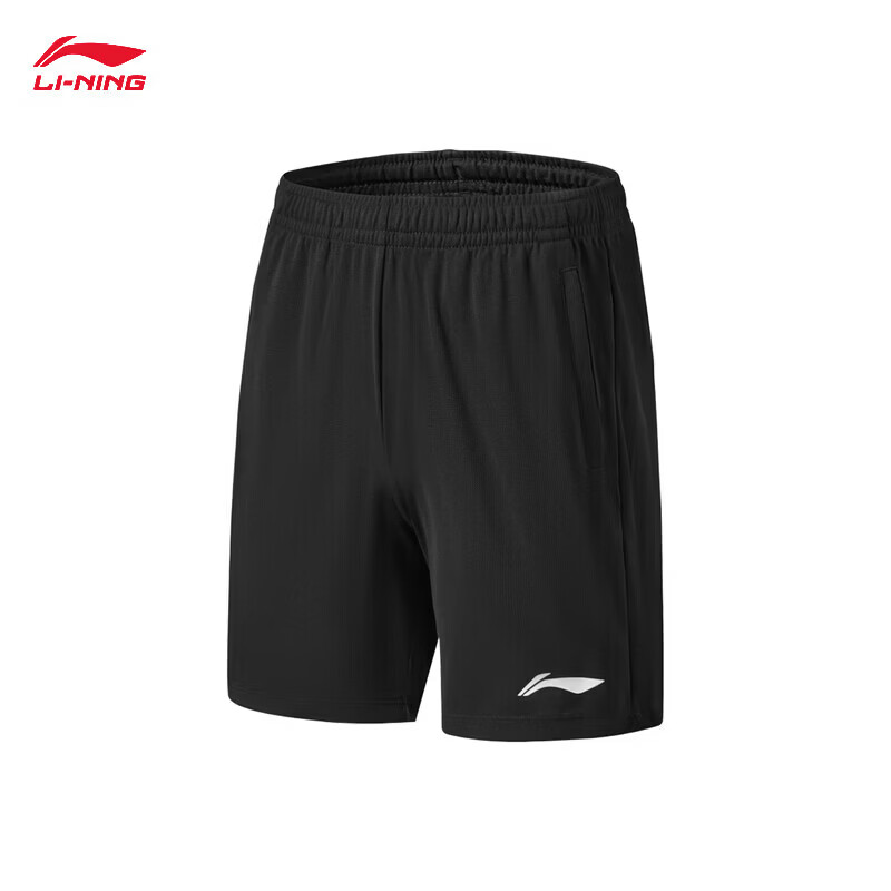 LI-NING Badminton Quick-Dry Breathable Lightweight Unisex Soft Comfortable Professional Match Set Short Sleeve Shirt and Shorts Men 4