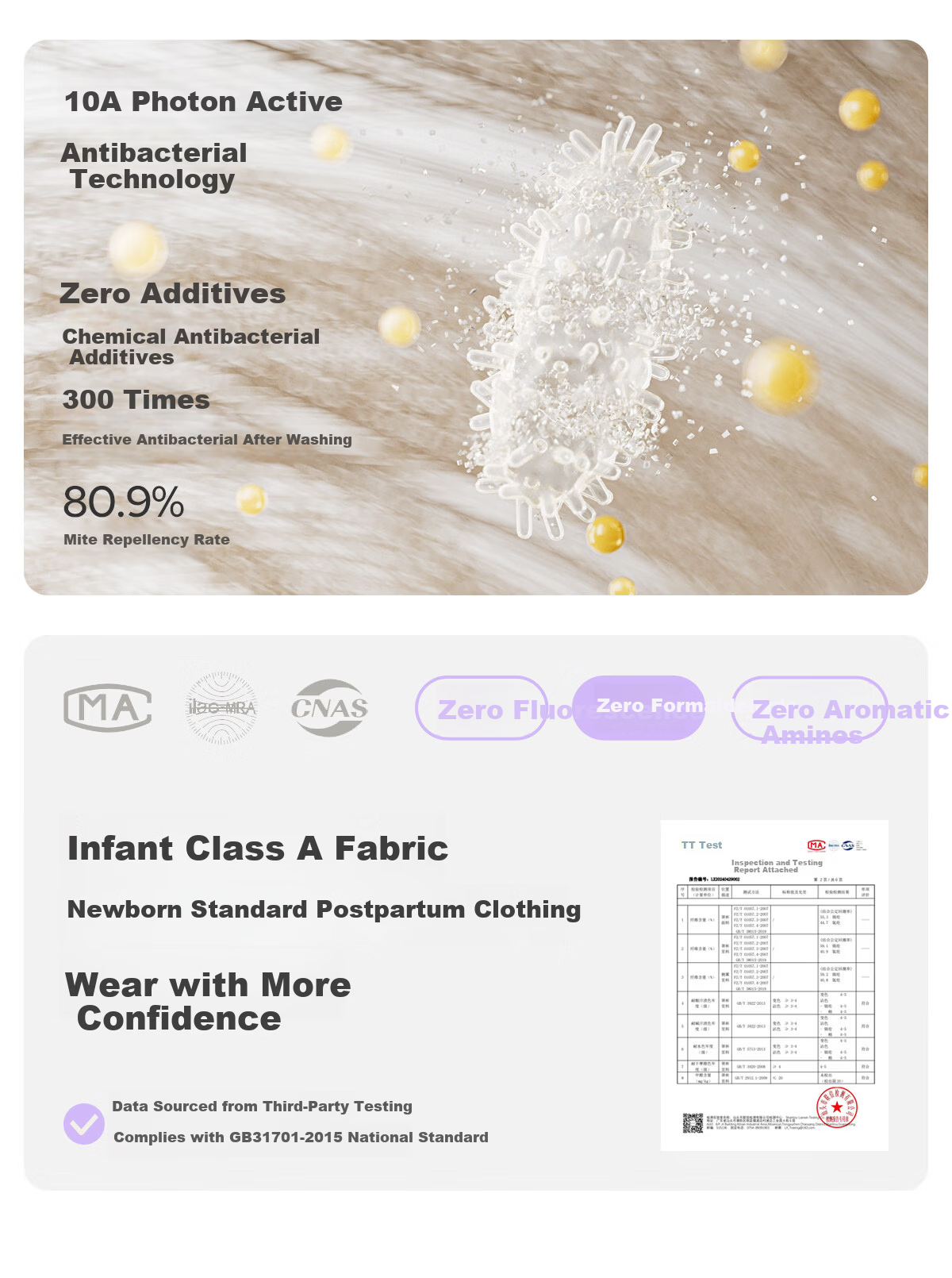 JOYNCLEON Bamboo Fiber Maternity Pajamas Spring Summer Nursing Postpartum Pregnancy L jyz204870 15