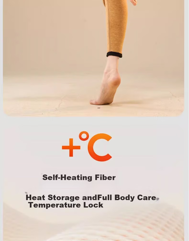 MiiOW 550g Camel Wool Thermal Pants Women's Winter Fleece Thickened Camel Hair Pants Extra Thick Cold-Resistant Inner Wear Cotton-Lined Leggings 16