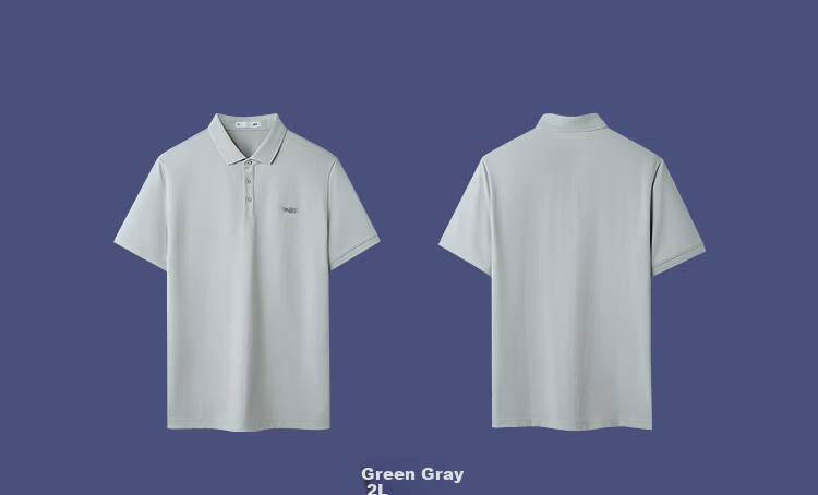 HLA POLO Shirt for Men, Three-Body Collaboration Series, Quick-Dry Printed Short-Sleeve Shirt for Men in Summer 14