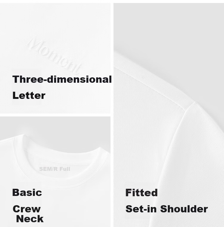 Semir Senrou Women's Summer Short Sleeve T-Shirt Letter Print Slim Fit Basic Simple Pullover Top 101325100017 12