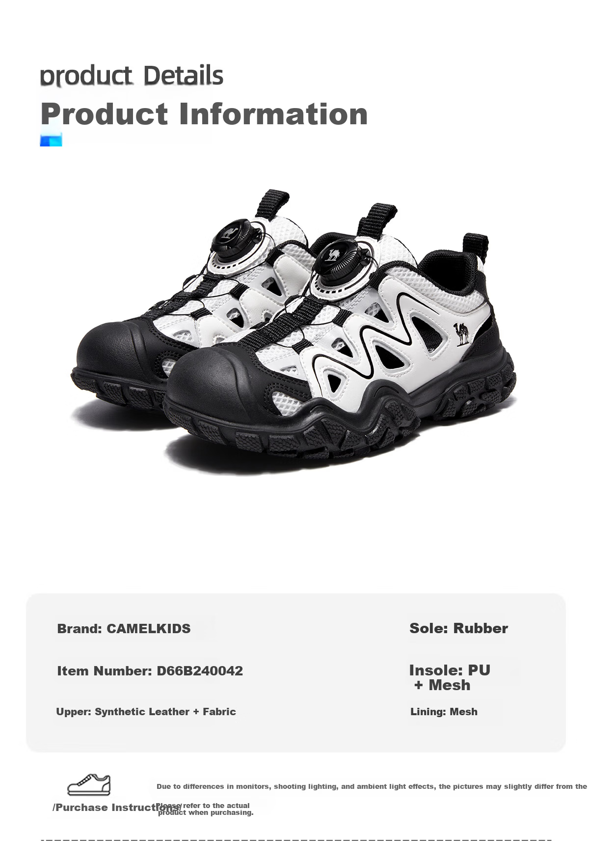 Camel Kids Hiking Shoes Spring Summer Creek Shoes Cute Outdoor Non-slip Toe Protection Sandals for Older Children and Parent-Child Models 26