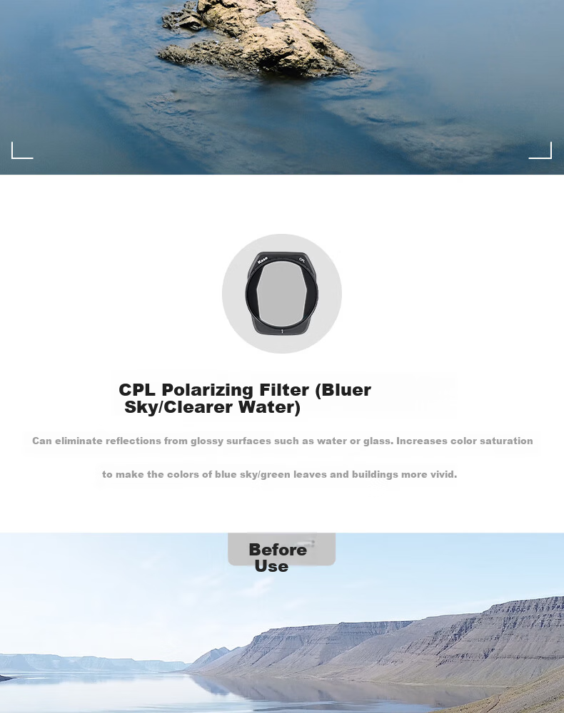 Kase DJI Mavic 4 Pro Drone ND64 Neutral Density Filter 10