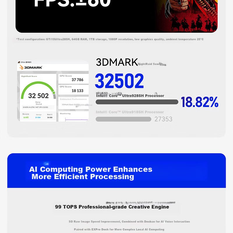 Lingke National Subsidy 15% GTi15Ultra Core Ultra9 285H AI PC Gaming Office Design Mini Desktop Local Deployment Deepseek 32GB/1TB 9