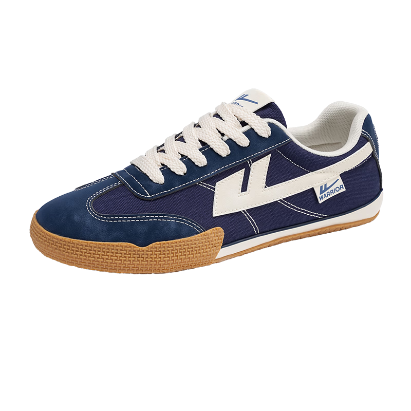 Warrior Official Canvas Shoes Men's Summer Low-top Training Shoes Men's Sneakers Casual Sports Shoes Blue Size 42