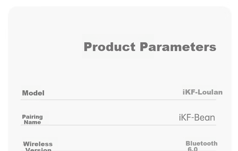 IKF Loulan [Single Ear Only 4.1g] Wireless Bluetooth In-Ear Earphones Active Noise Cancelling LDAC High-Definition Decoding Bluetooth 6.0 Long Battery Life Gaming Music Sports Earbuds Beige Pink 45