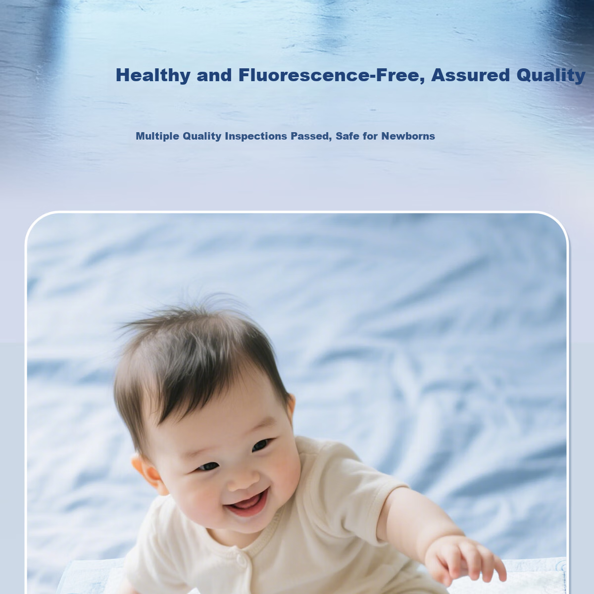 Ankexin Disposable Baby Newborn Thickened Nursing Pads Soft Upgraded Skin-Friendly Leak-Proof 46pcs 35*45cm 15