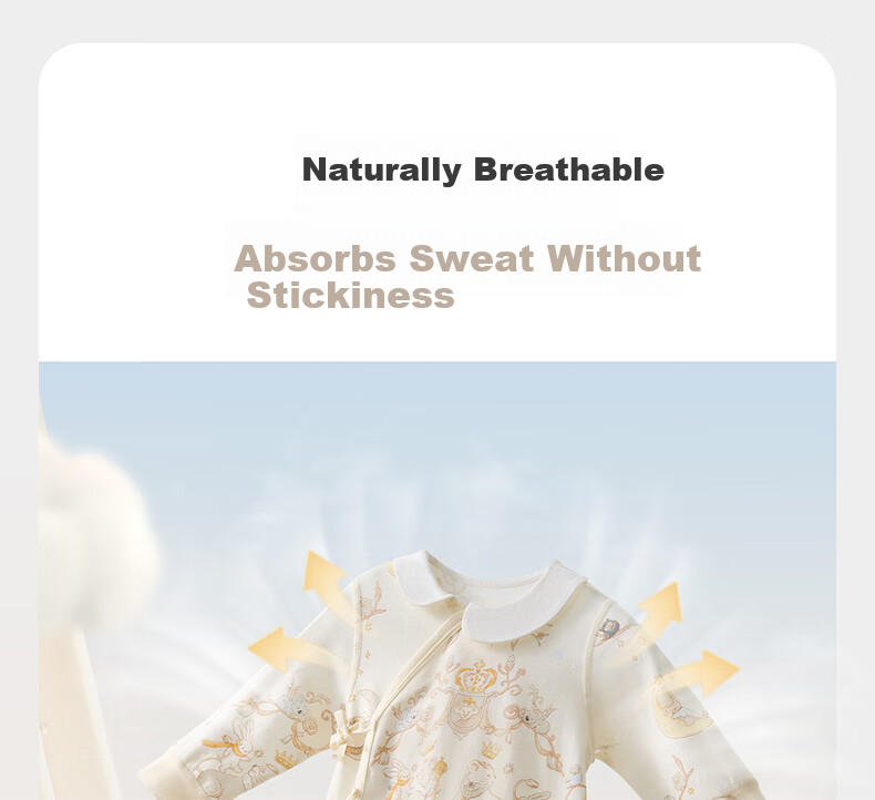 Babycare Baby Cotton Romper Newborn Bodysuit Full Moon Infant Clothing Champagne Pink 59cm 26