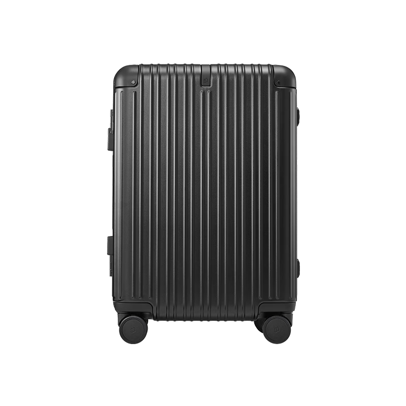 90 Points 20-Inch Aluminum Frame MAX Luggage 2026 New Travel Suitcase Trolley Carry-On Obsidian Black
