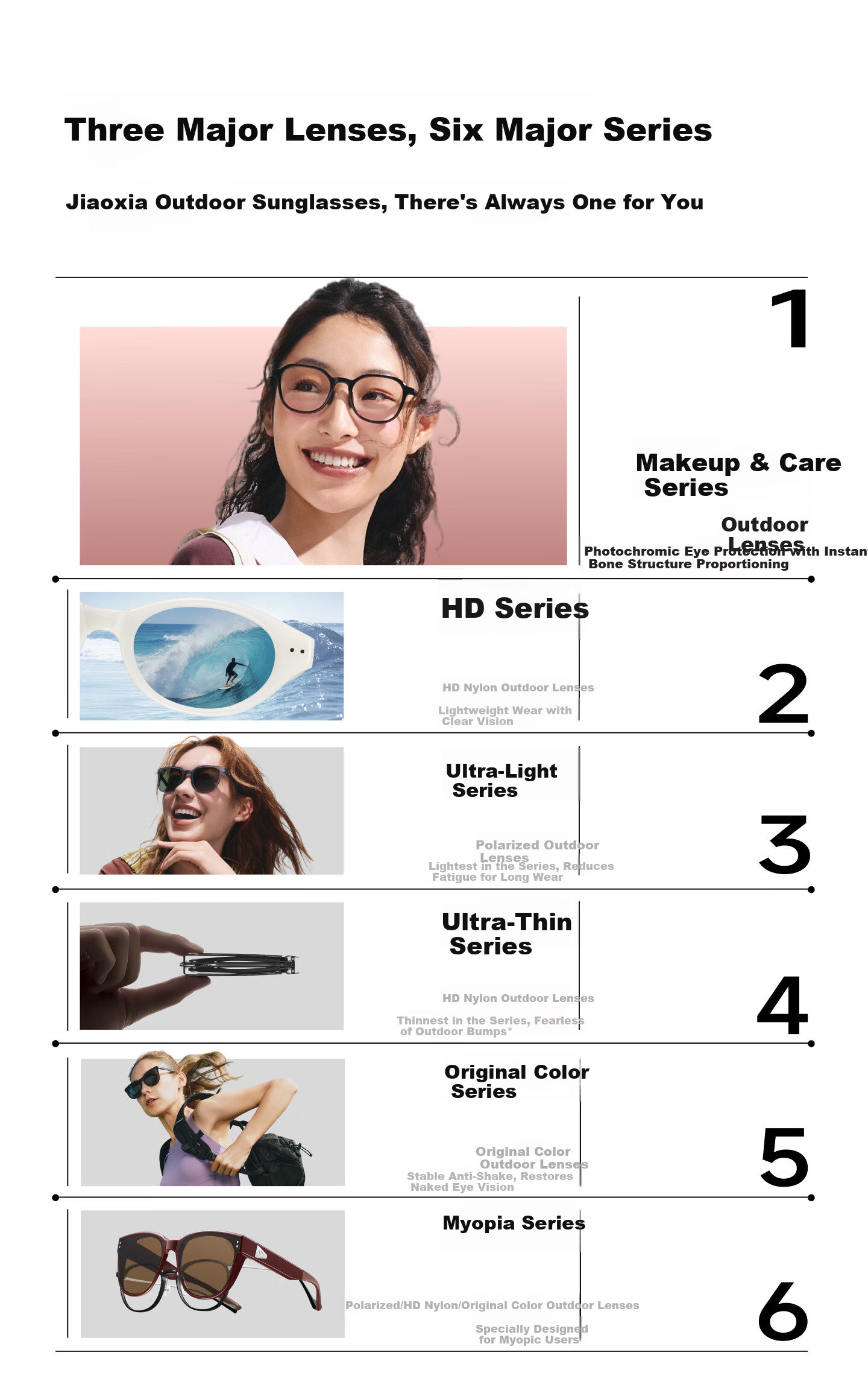 Beneunder Cat Eye Sunglasses for Women, Natural Look, Fashionable Sun Protection, UV Protection, Foldable Travel Sunglasses FD012 16
