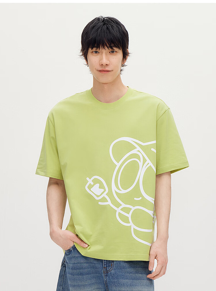 Semir Luo Xiaohei Short Sleeve T-Shirt Men Summer Collaboration Printed Knitwear 2026 Trendy Comfortable Top 109326100232 14