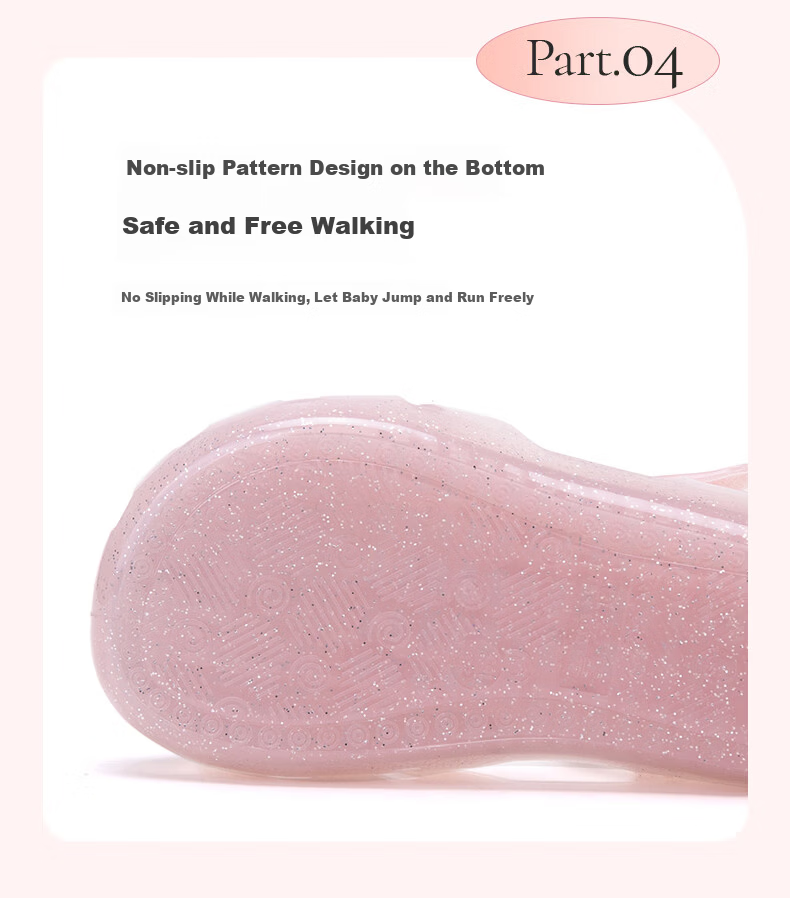 Fulomi Girls Toddler Walking Shoes Summer New Soft Sole Breathable Closed Toe Sandals Infant Sweet Jelly Shoes Pink 29 5
