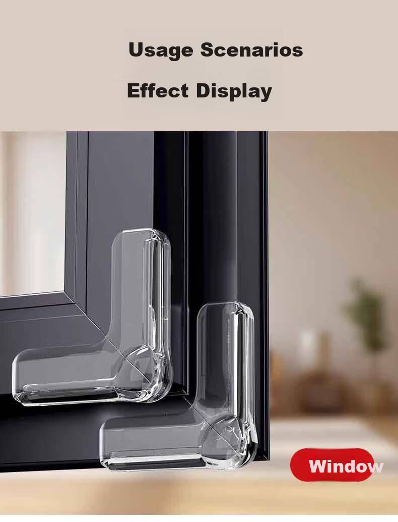 Xinuo Broken Bridge Aluminum Window Anti-Collision Corner Airbag Protector Inner Opening Window Right Angle Transparent Sharp Corner Protective Cover Anti-Bump 7