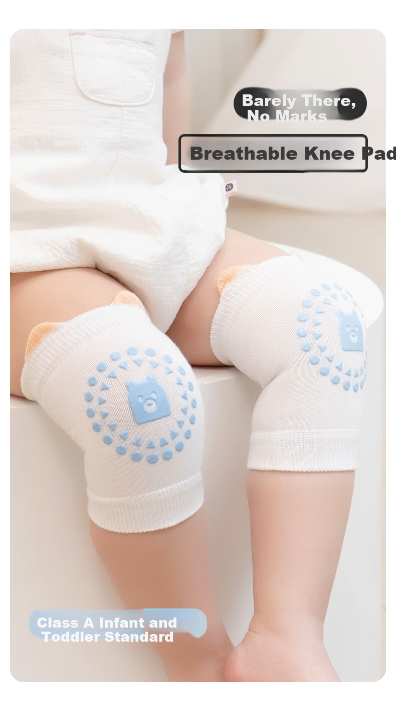 Growth Baby Knee Pads Crawling Protector Mesh Thin Summer Toddler Anti-Fall Non-Slip Floor Leg Guards Socks 1