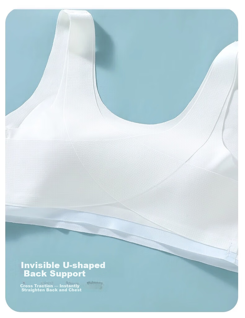 Urban Beauty 2-Piece Spring Summer Girls' Seamless Sports Bra Vest for Teens and Adolescents 14