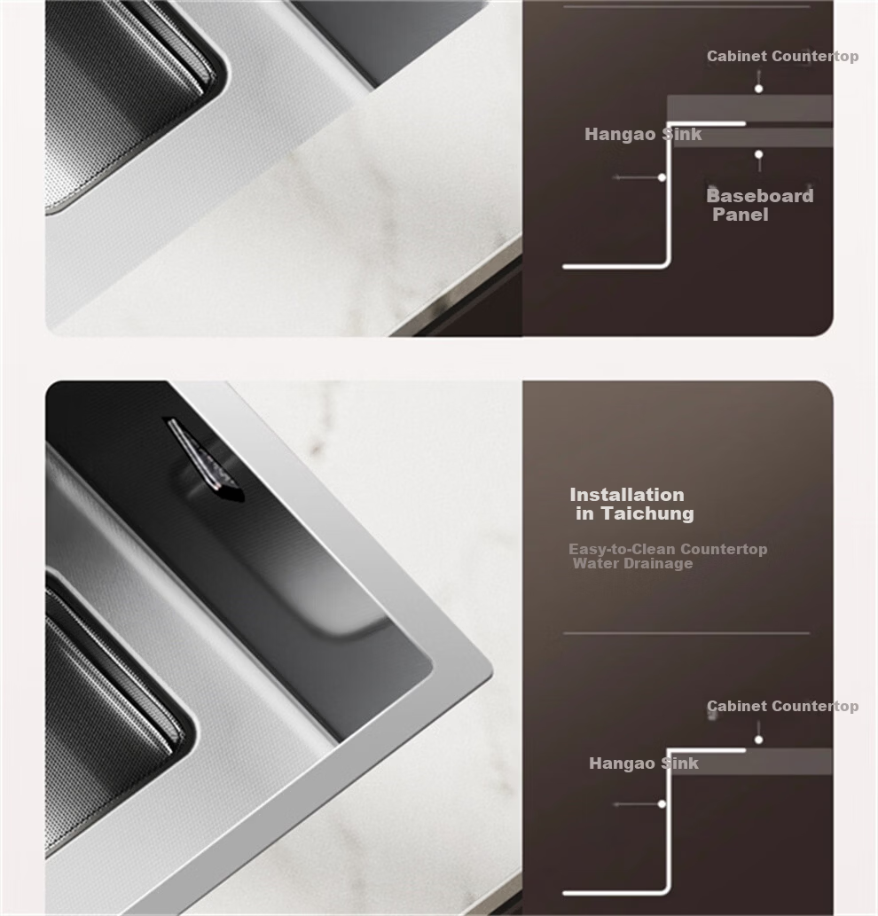 HIGOLD Kitchen Sink HM Series Large Single Bowl 304 Stainless Steel Integrated Vegetable Washing Basin 24