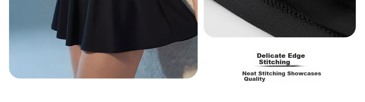 361° Women's One-Piece Skirted Swimsuit Slimming Black Dress 2026 New Luxury Vacation Hot Spring Swimwear 11