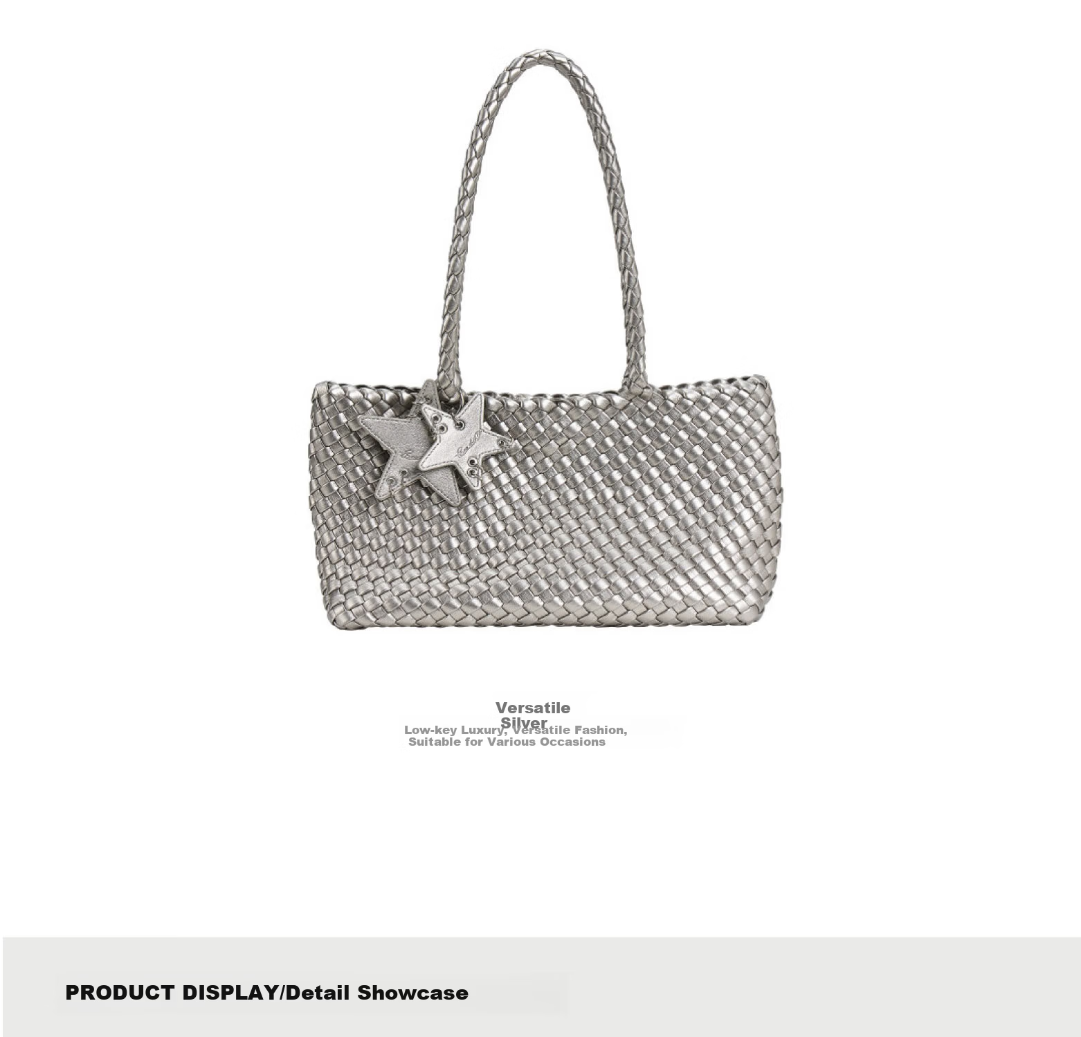 ECODAY Original Design Horizontal Woven Commuter Underarm Shoulder Tote Bag for Women Birthday Valentine's Day Gift 8