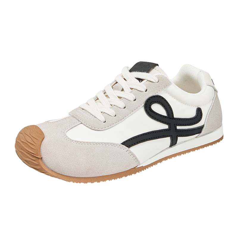 La Chapelle Women's Shoes, Dexun Shoes, Summer Bestseller Breathable Forrest Gump Shoes, Trendy Lightweight Versatile Sneakers 865-1 White And Black 38