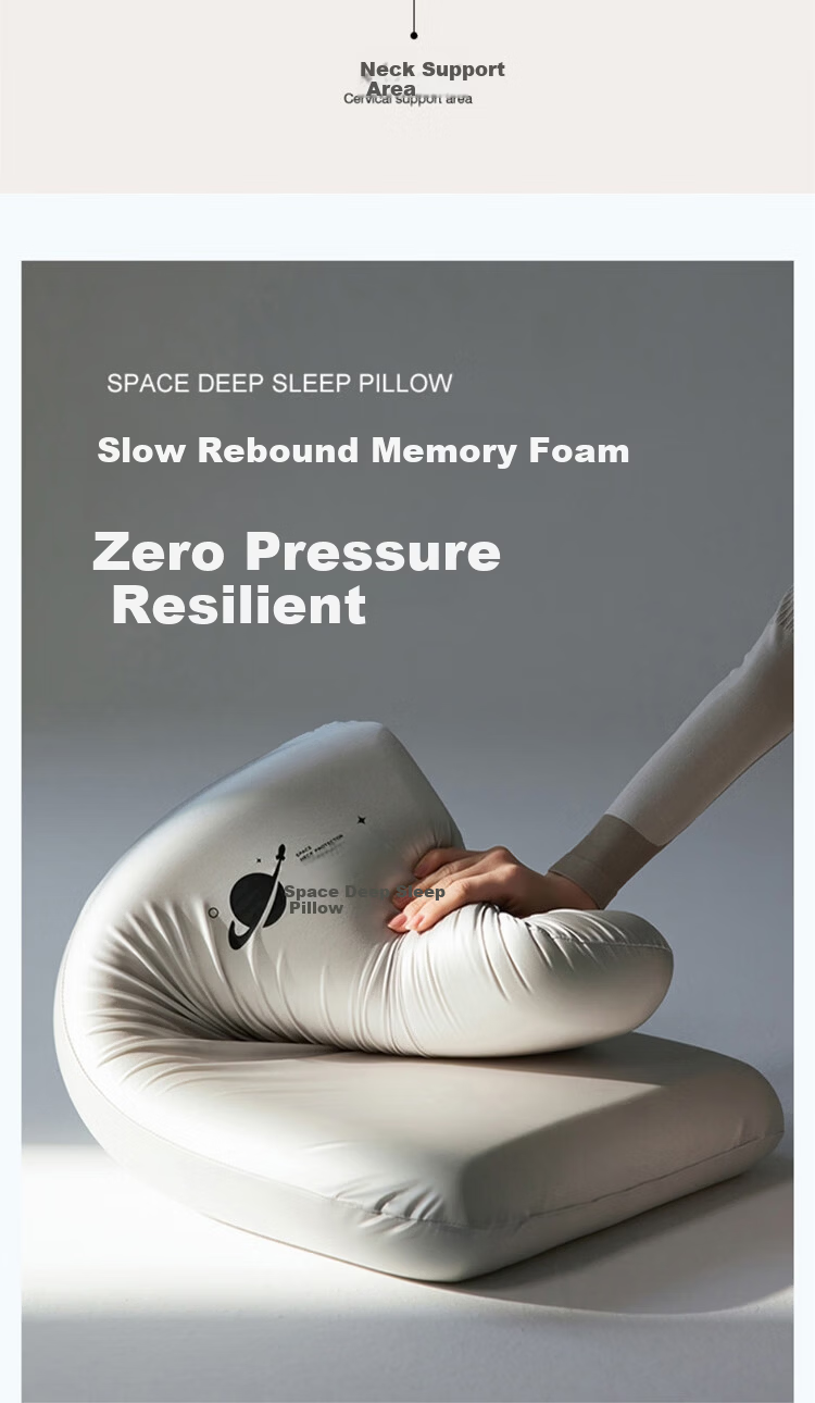 Yuan Life Double Memory Foam Pillow Long Body Integrated Memory Cotton Pillow for Couples and Families 150*35*9cm 11