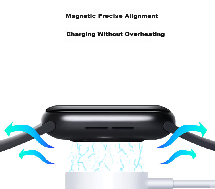 ESCASE Apple Watch Charger USB Magnetic Wireless Type-C Charging Cable Compatible with iWatch S9/Ultra 2/8/7/6/SE/5/4 1