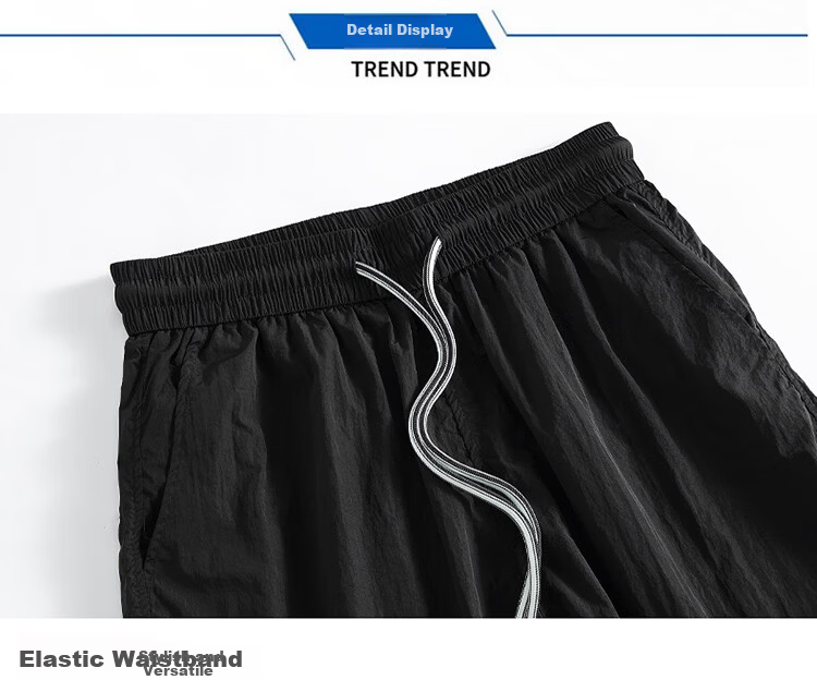 GLM Men's Summer Loose Comfortable Shorts, Wearable Outside, Five-Point Chinese Style Basketball Running Pants 27