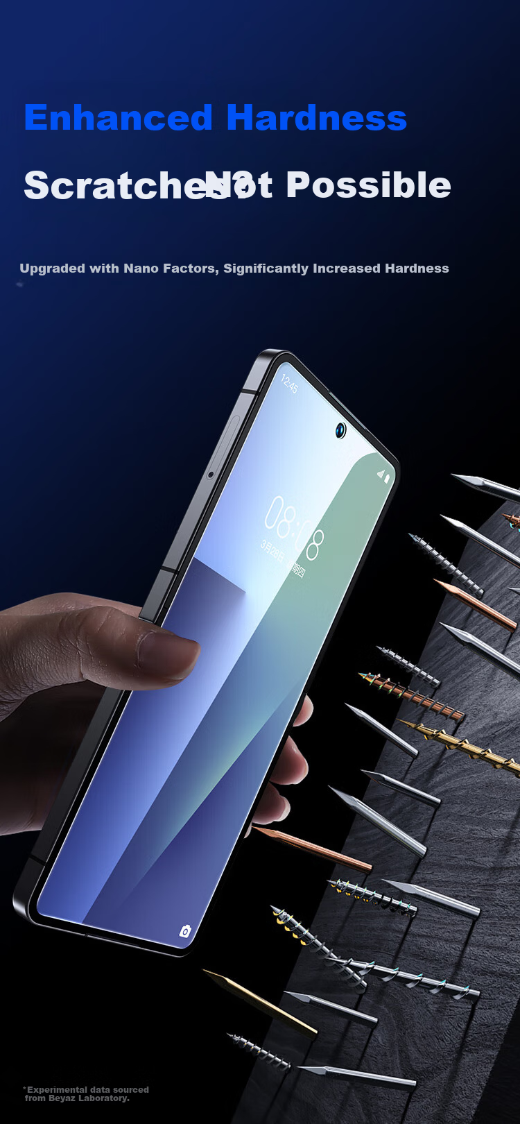 BIAZE [Nano Full Screen] Samsung Z Flip7 Hydrogel Film Soft Screen Protector [Inner and Outer Film Set] HD Scratch-Resistant Durable Non-Tempered Protection JM1019 5