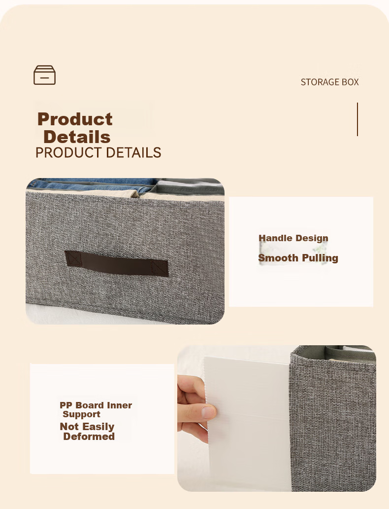40,000 Kilometers Foldable Double-Row Divider Clothes Storage Box Underwear Drawer Dustproof Pants Organizer Box for Home 7