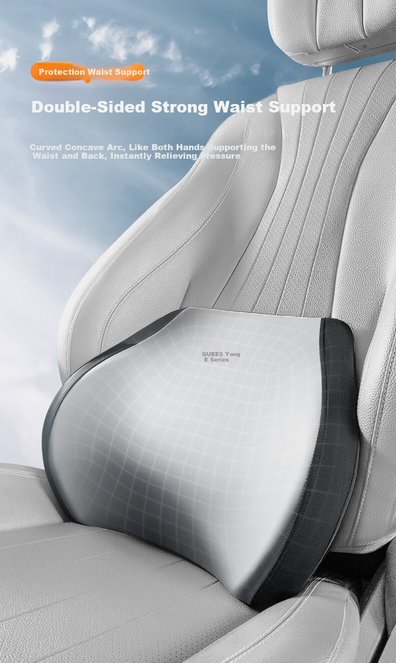 Qiaoshi Car Headrest Neck Pillow Driving Cushion Car Seat Sports Massage Neck Support Pillow for Mercedes-Maybach 7