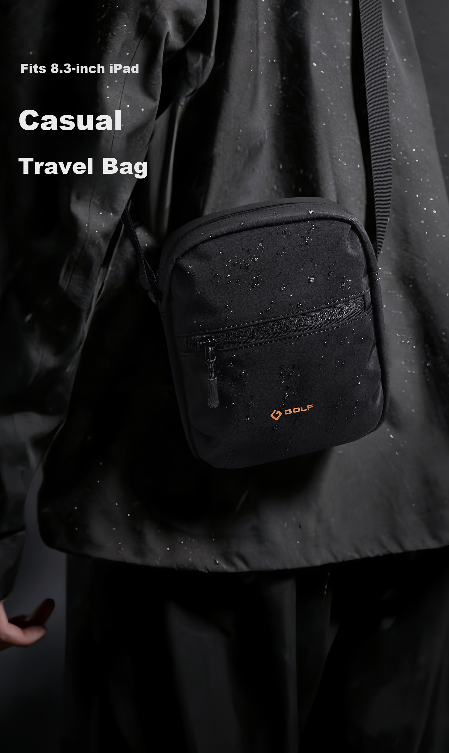 GOLF Men's Lightweight Single Shoulder Crossbody Bag iPad Phone Casual Sports Cycling Small Shoulder Bag for Women 1
