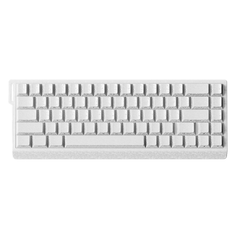 AUSDOM Z68T Carbon Texture Magnetic Axis Keyboard RT Custom Low Latency Mechanical Keyboard Gaming Wired 68-Key Hot-Swappable FPS Valorant Cloud Magnetic Axis - White Carbon