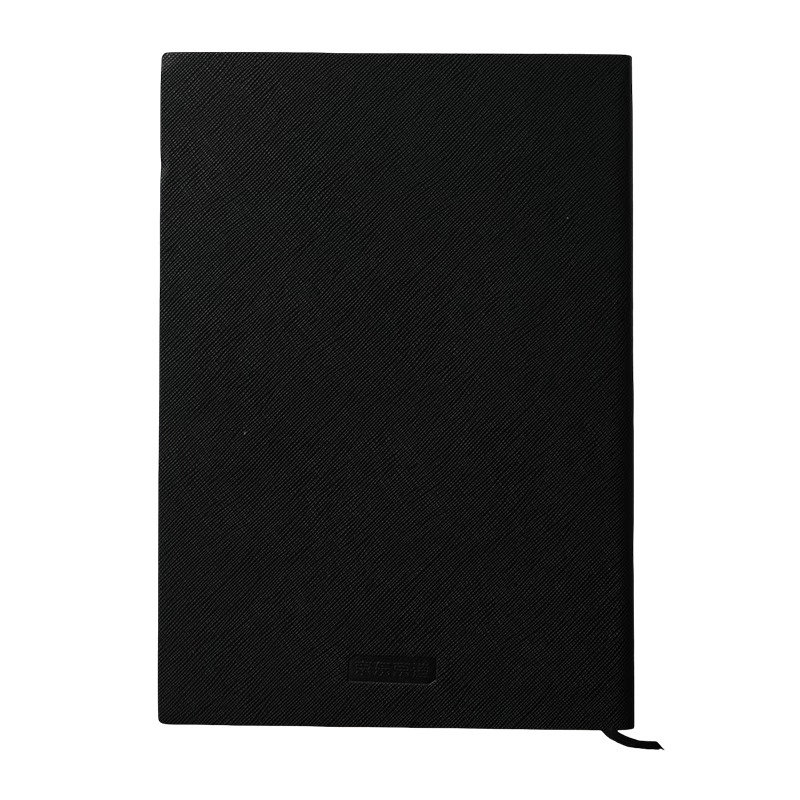 JD Jingzao A5 80-Sheet Black Grid Soft Leather Notebook Meeting Office Supplies Conference Record Diary Business Journal JD2130