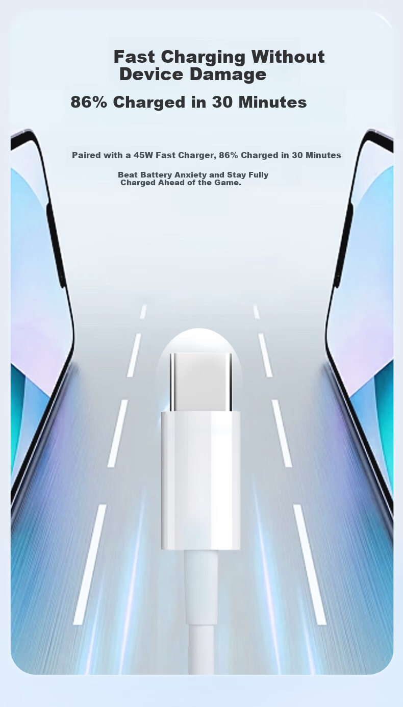 Zitai [2-Pack] Compatible with Apple iPhone 17/16/15 Data Cable PD 60W Fast Charging Type-C to C Charging Cable for iPad/MacBook Laptop Huawei 2m White 3