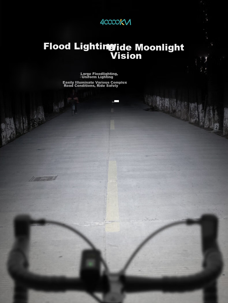Siwangongli Intelligent Sensor Front Light, Mountain Bike Road Bike Night Riding High Beam Flashlight, Children's Cycling Equipment Accessories 4