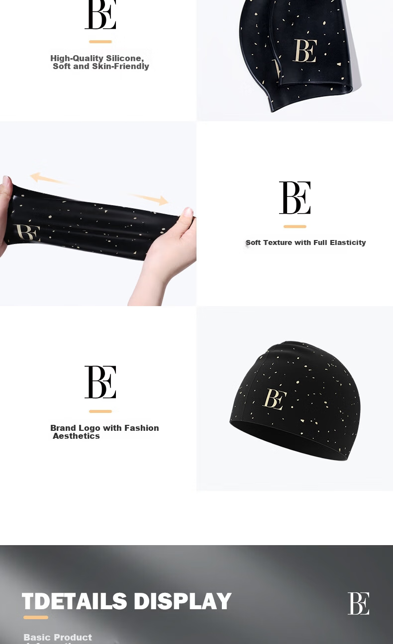 BALNEAIRE 2025 Adult Silicone Waterproof Swim Cap for Men and Women, Large Size for Long Hair Swimming Gear BYM067 5