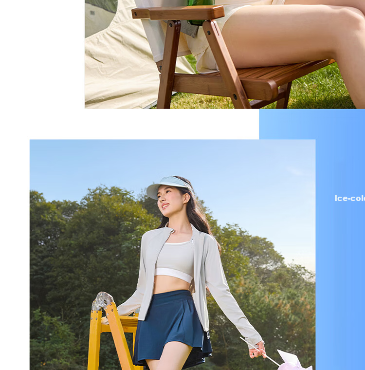361° Women's Sunscreen Jacket Spring Summer UPF50+ UV Protection Sports Outdoor Slim Fit Stand Collar Coat 662624602-2 16
