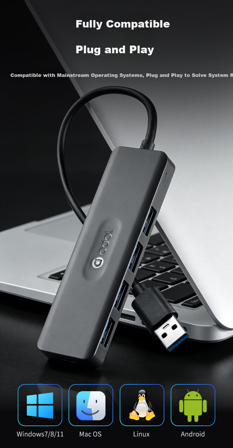 ASUS a USB Splitter USB 3.0 Adapter USB Expander USB Extension Cable Hub USB Dock Converter HA403 (1.5M) 8