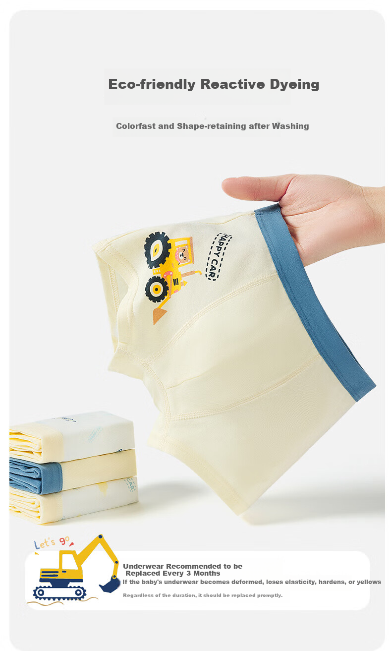 Caramella Boys' Cotton Breathable Boxer Shorts Spring Summer Kids Underwear 9
