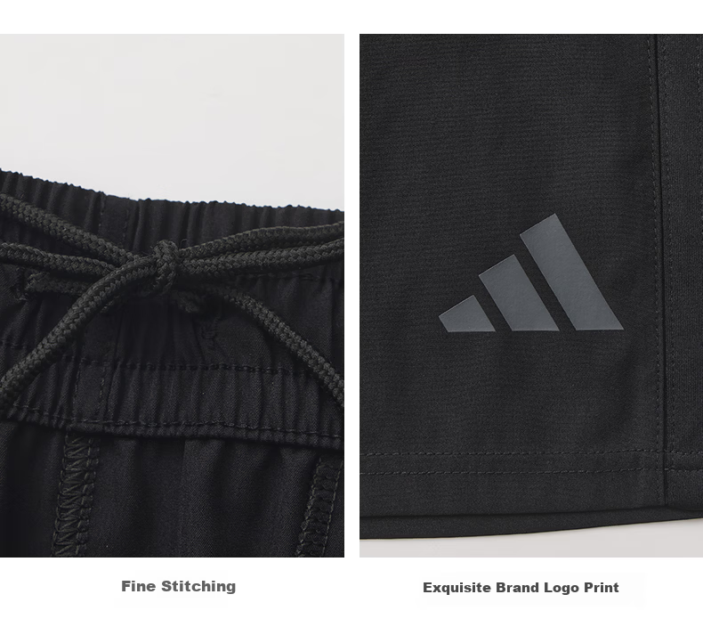 Adidas Men's Summer Outdoor Casual Slim Fit Elastic Waist Woven Sports Shorts Blue/White S 12