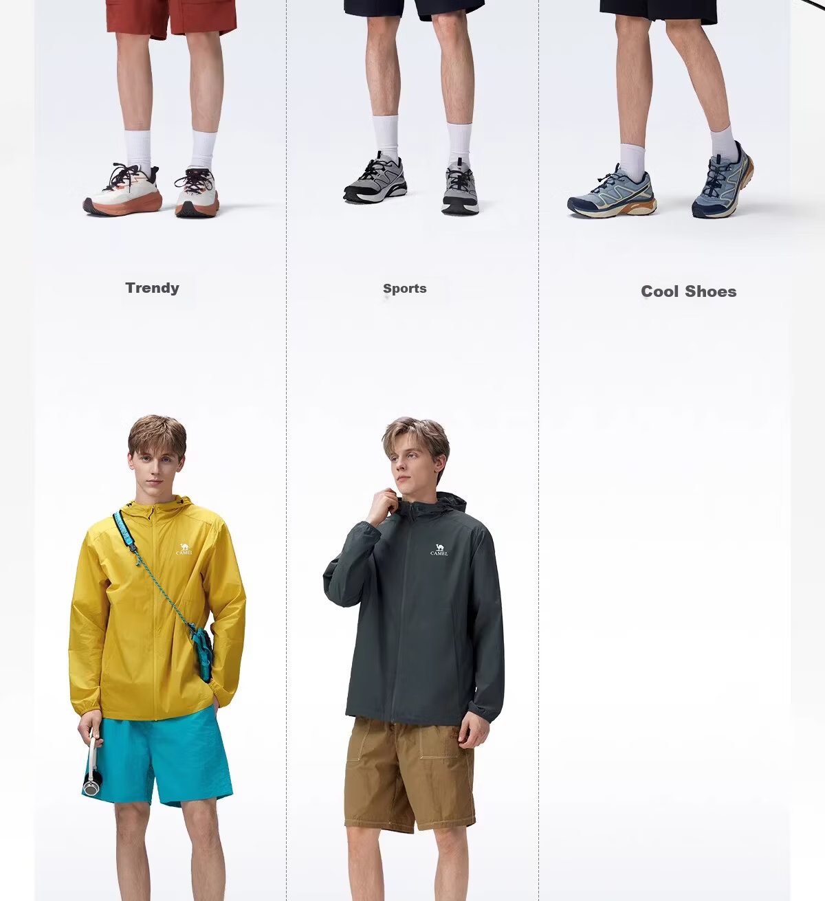 CAMEL Outdoor Original Yarn Sun Protection Jacket 2026 Spring Summer New Unisex UPF1000 Cooling Water-Repellent Sports Jacket O013 22