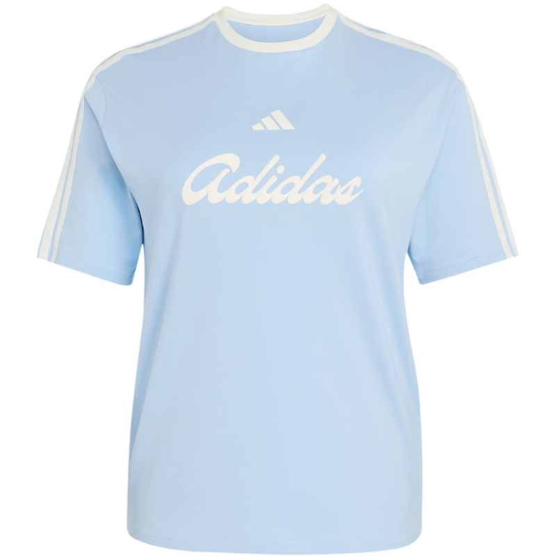 Adidas Women's Sports Style Series LUX TIRO L T Short Sleeve T-Shirt KT2782 Blue XL
