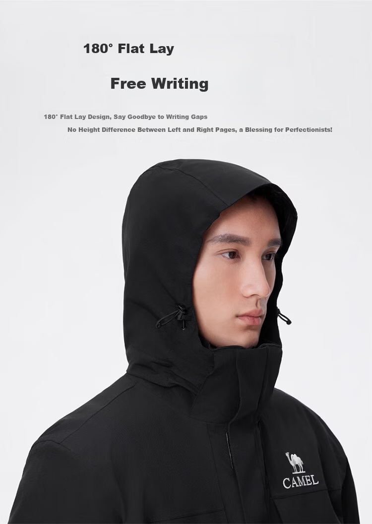 CAMEL Outdoor 3-in-1 Jacket Thickened Goose Down Warm Windproof Waterproof Mountaineering Coat S 10