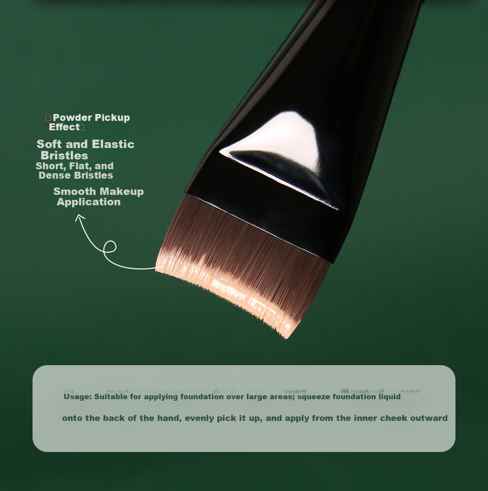 REVERSE Phantom M69 Curved Foundation Brush Long-lasting Non-powder Absorbing Morning Commute Suitable Beginner Makeup Brush 6