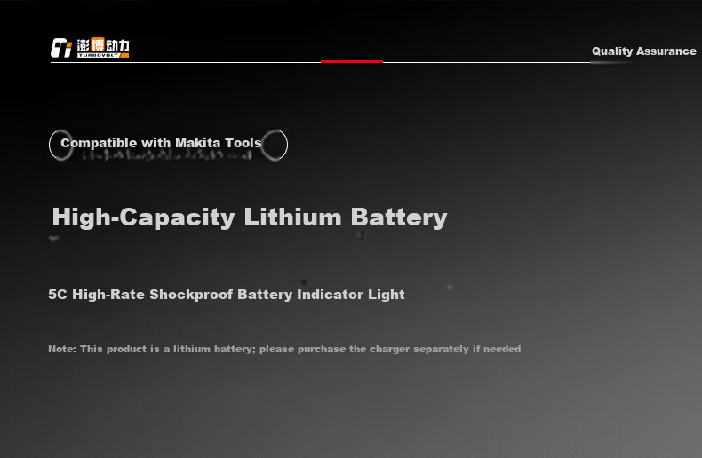TURBOVOLT 21V Lithium Battery Angle Grinder Electric Wrench Electric Drill Makita Style Power Tool Lithium Battery 1500mAh 2