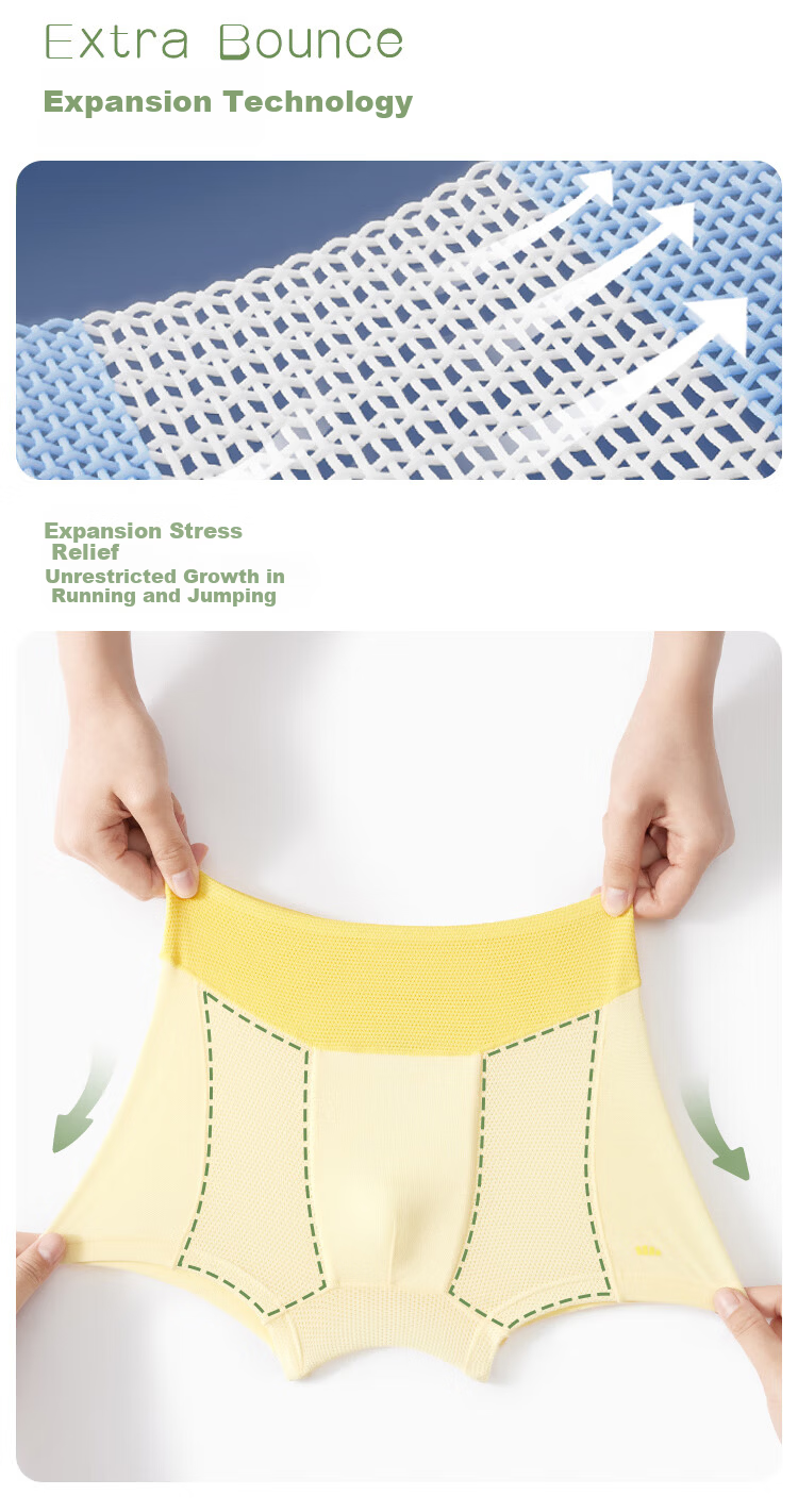 Beneunder Children's Underwear UR132 Modal Boys' Underwear Single Pair Pudding Yellow - Yuntang Yellow 100 12