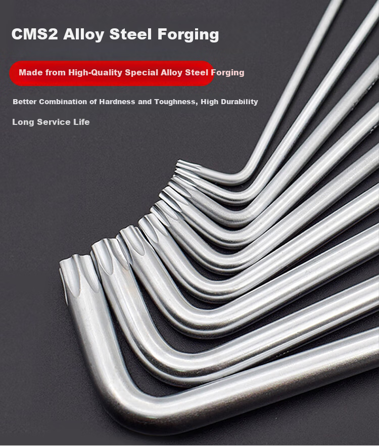 RUBICON Imported Extended Star Hex Key Wrench Set 9-Piece RTK-389L 4