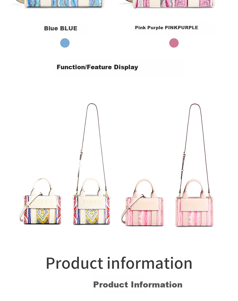 COOGI Women's Handbag, Light Luxury Shoulder Bag, Tote Bag, Teacher's Day Birthday Gift for Girlfriend Or Wife 13