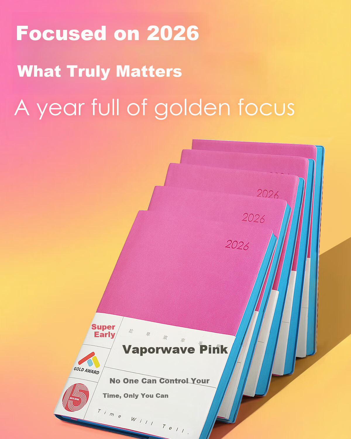 Chenzao Transparent Quote Book Cover for A5 Thin Notebook - Transparent Version 1